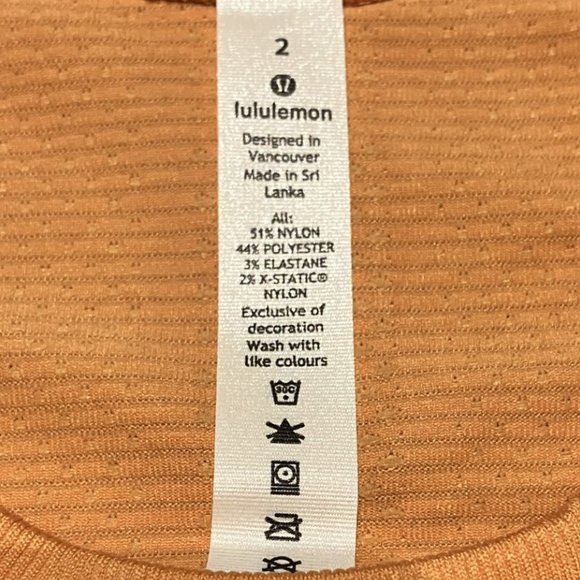 Lululemon Monarch Orange 2020 Release Swiftly Tech Long Sleeve 2.0 - NWT - Picture 3 of 7